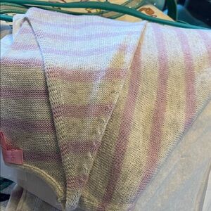 Striped Purple and Gray Women's Sweater